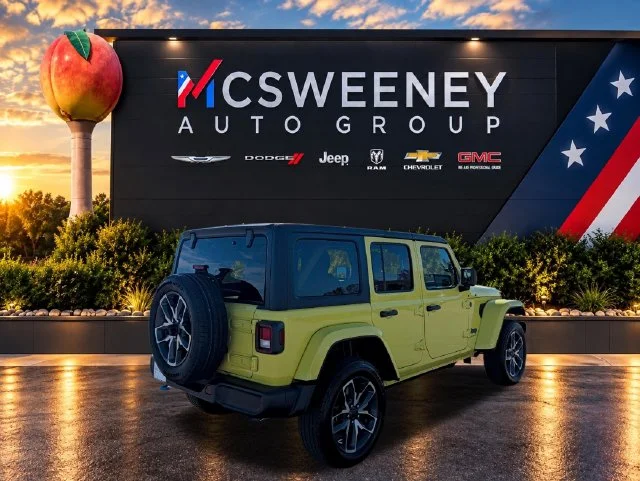 Used 2024 Yellow Jeep Sport S 4xe image 5