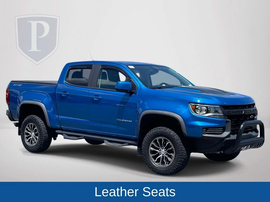 Certified Used 2022 Blue Chevrolet ZR2 image 2