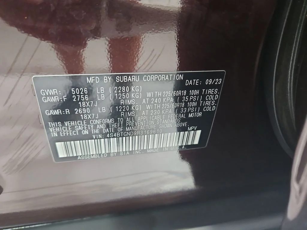 Used 2024 Red Subaru Limited XT image 31