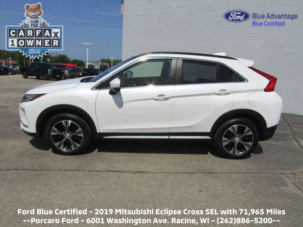 Certified 2019 Mitsubishi Eclipse Cross SEL with VIN JA4AT5AA8KZ049407 for sale in Racine, WI