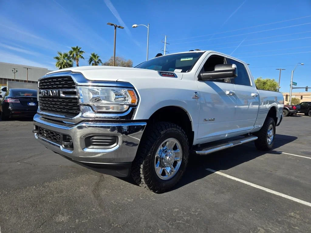 Used 2022 Bright White Clea Ram Big Horn image 2