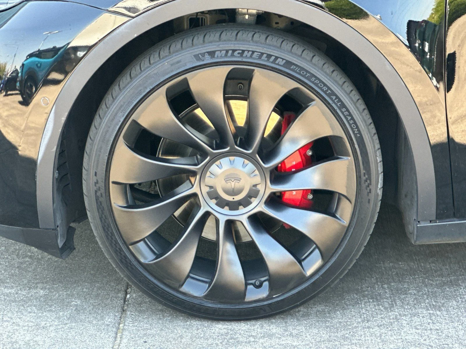 Used 2022 Solid Black Tesla Performance image 24