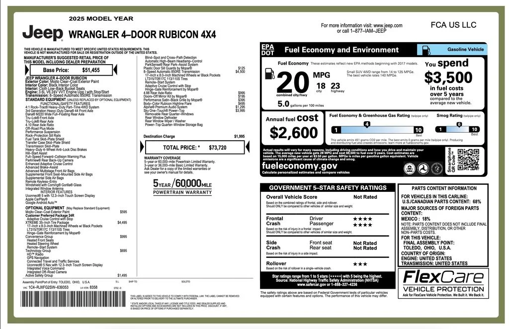 Used 2025  Jeep Rubicon X-Treme Recon image 7