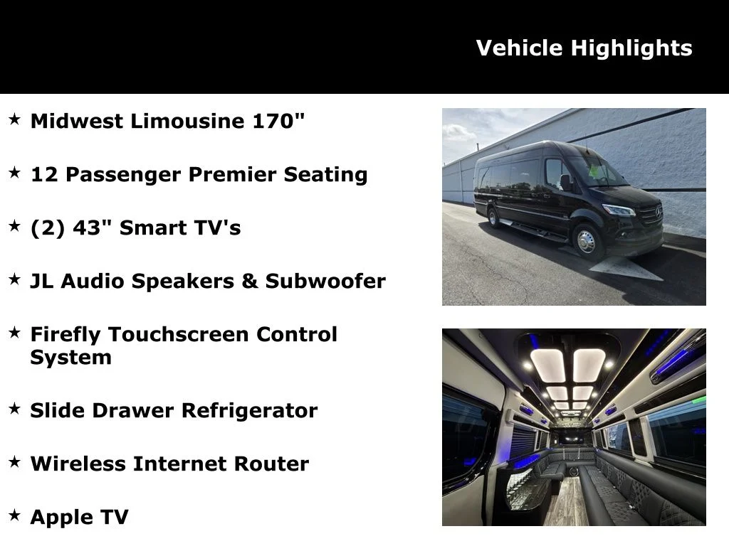 New 2026 Obsidian Black Mercedes-Benz Midwest Limousine image 2