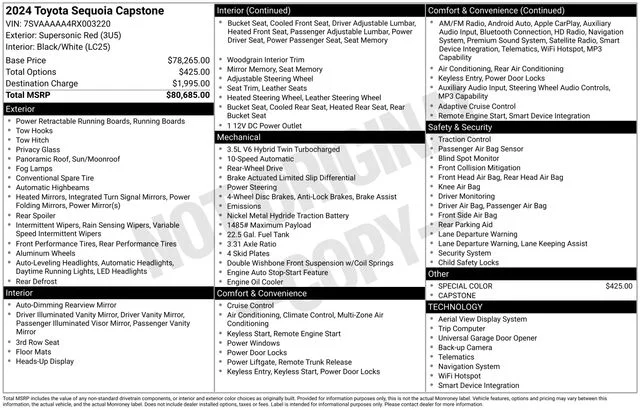 Used 2024 Red Toyota Capstone image 35