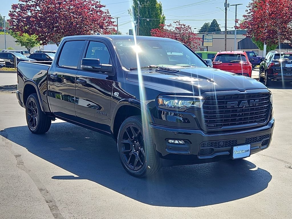 New 2026 Diamond Black Crystal Pearl-Coat Exterior Paint RAM Laramie image 8