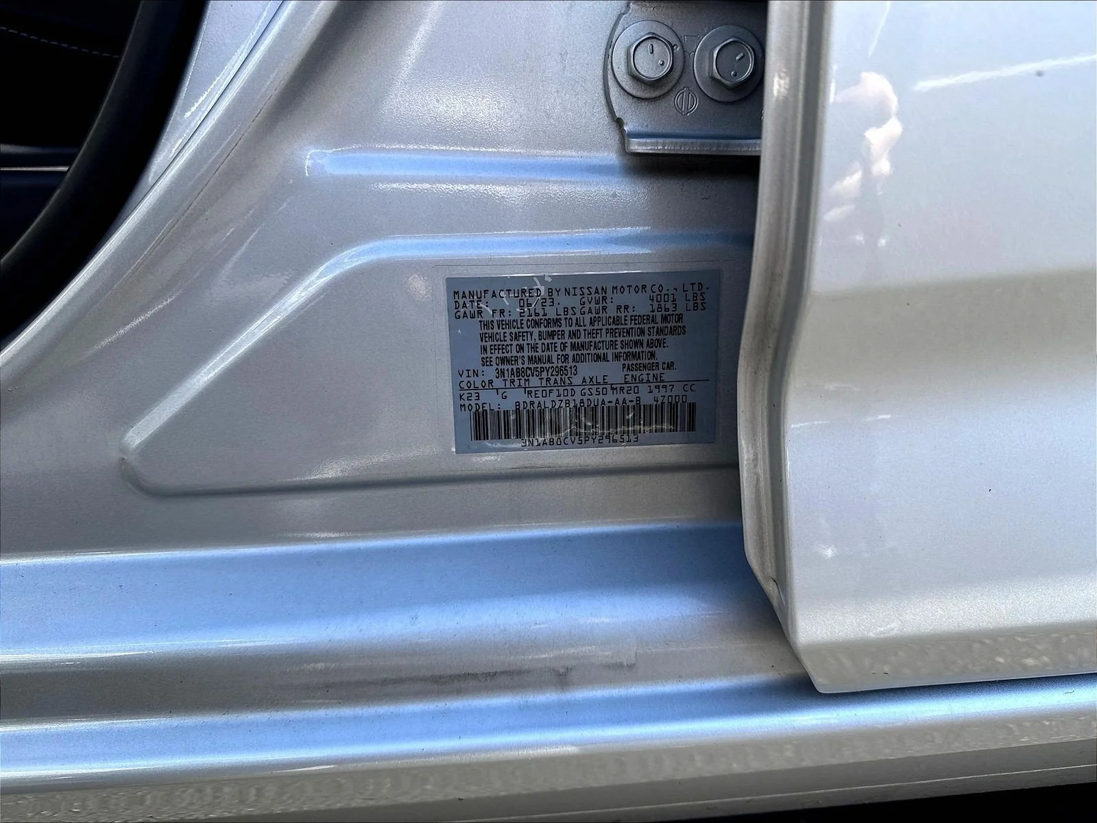 Certified Used 2023 Brilliant Silver Metallic Nissan SV image 21