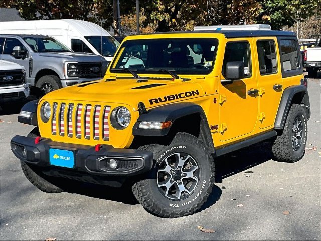 Used 2021 Yellow Jeep Unlimited Rubicon image 3