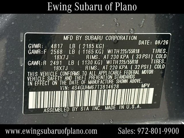 New 2026 MAGNETITE GRAY PEARL Subaru Limited image 32