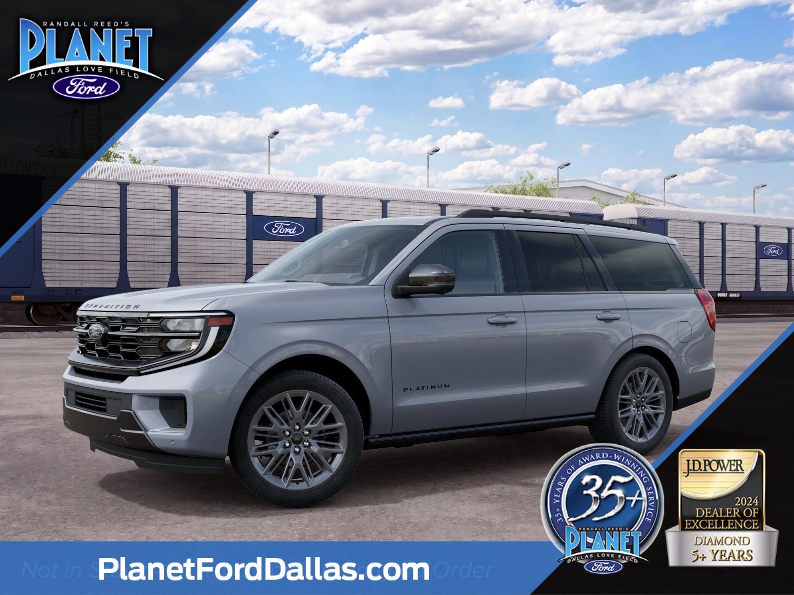 New 2027 Glacier Gray Metallic Tri-Coat Ford Platinum image 1