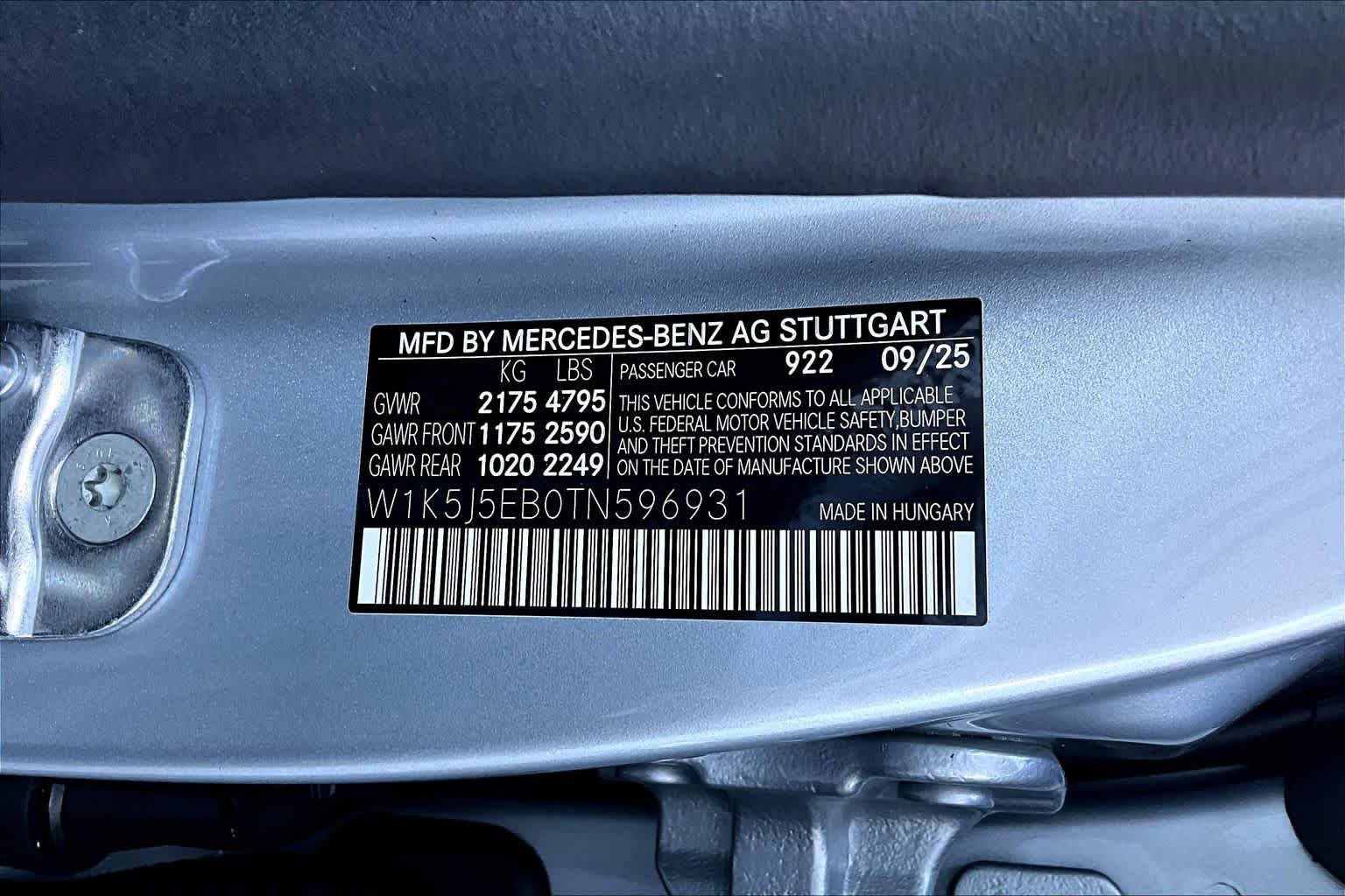 Used 2026 Cirrus Silver Metallic Mercedes-Benz AMG® CLA 45 image 65