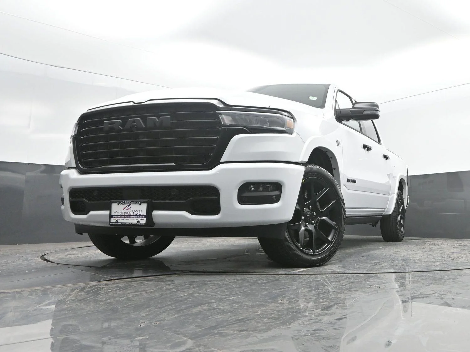 New 2026 Bright White Clear-Coat Exterior Paint RAM Laramie image 49