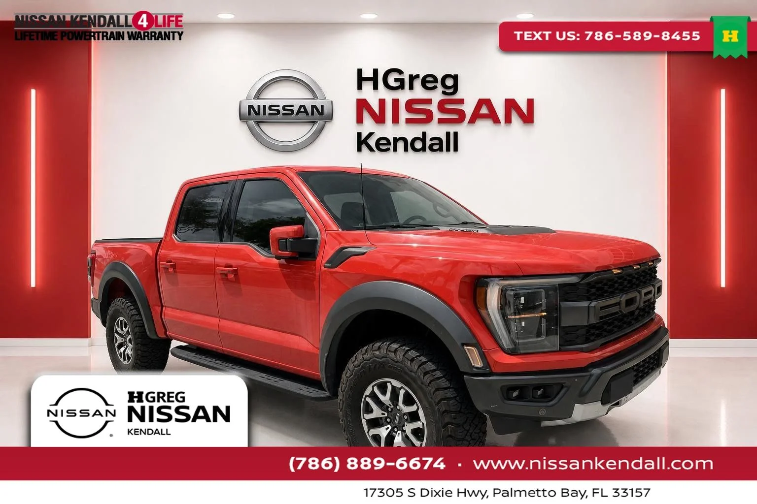 Used 2022 Orange Ford Raptor image 1