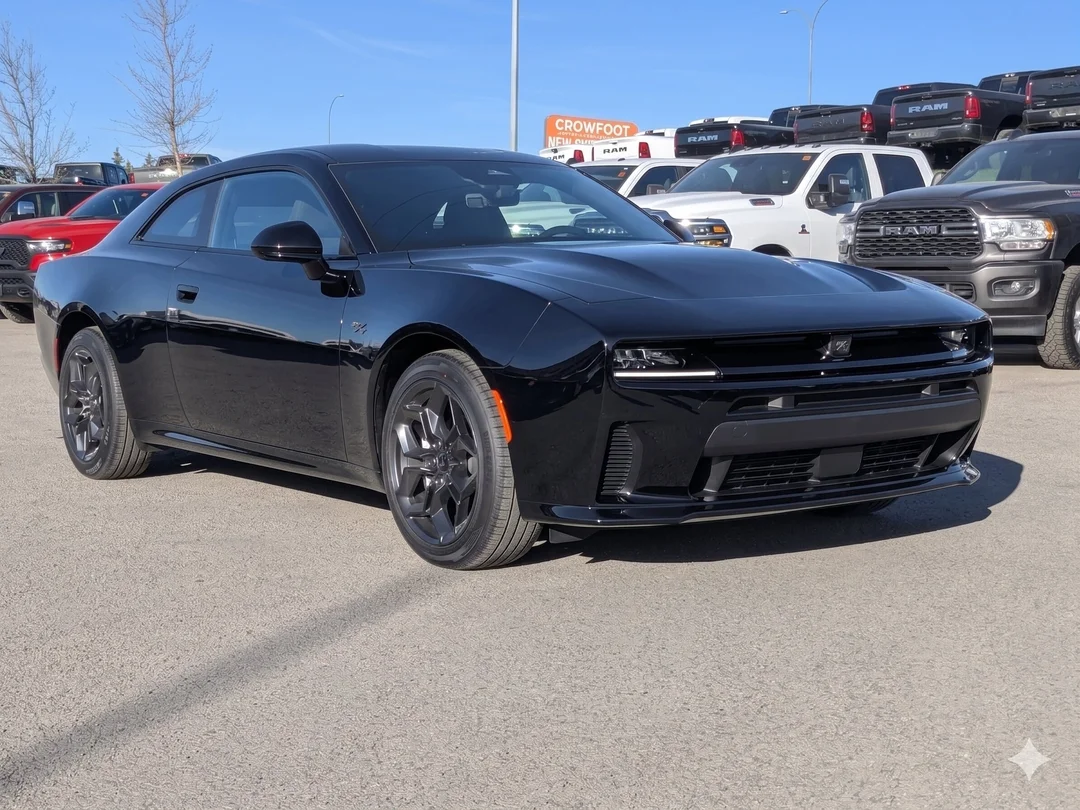 New 2026 Black Dodge R/T - - AWD - Blacktop Pack - Hurricane Turbo - 20 Black Wheels & More! image 2