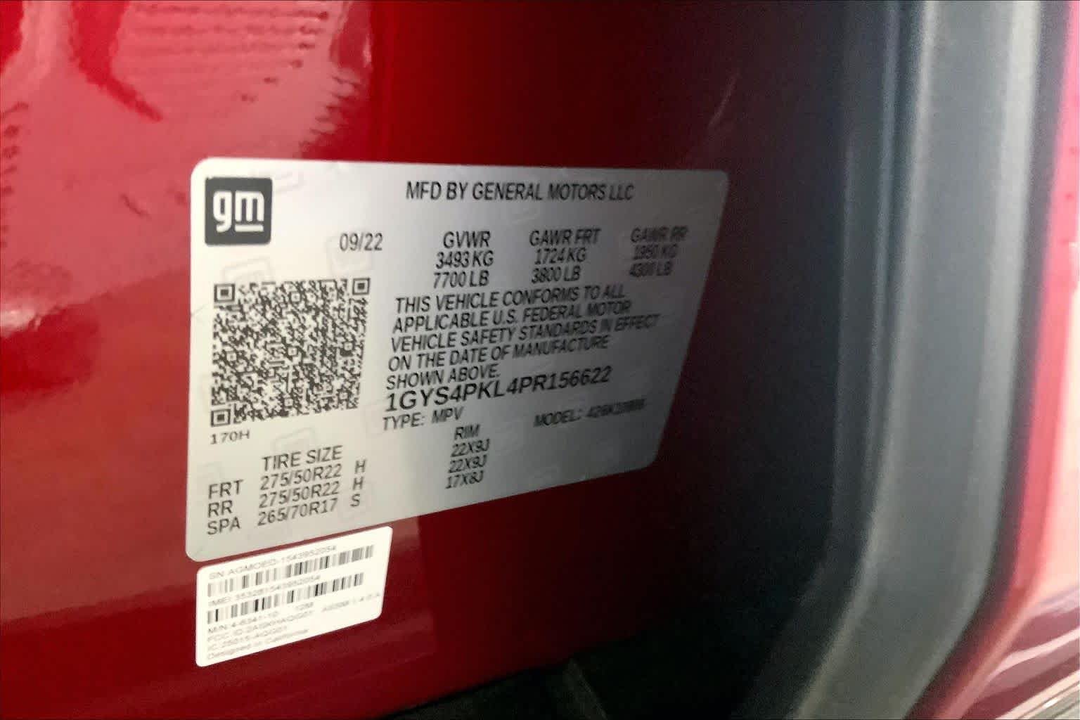 Used 2023 Radiant Red Tintcoat Cadillac 4WD Sport image 32