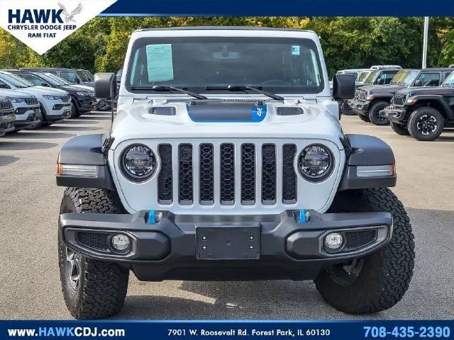Used 2023 White Jeep Rubicon 4xe image 4
