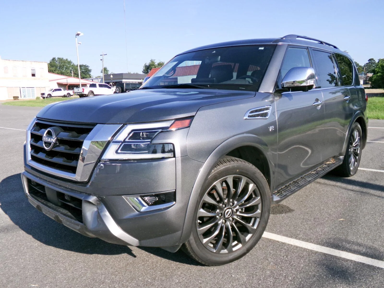 Used 2022 Gun Metallic Nissan Platinum image 1