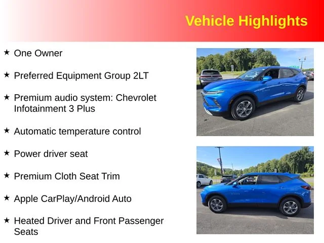 Used 2025 Blue Chevrolet LT image 3