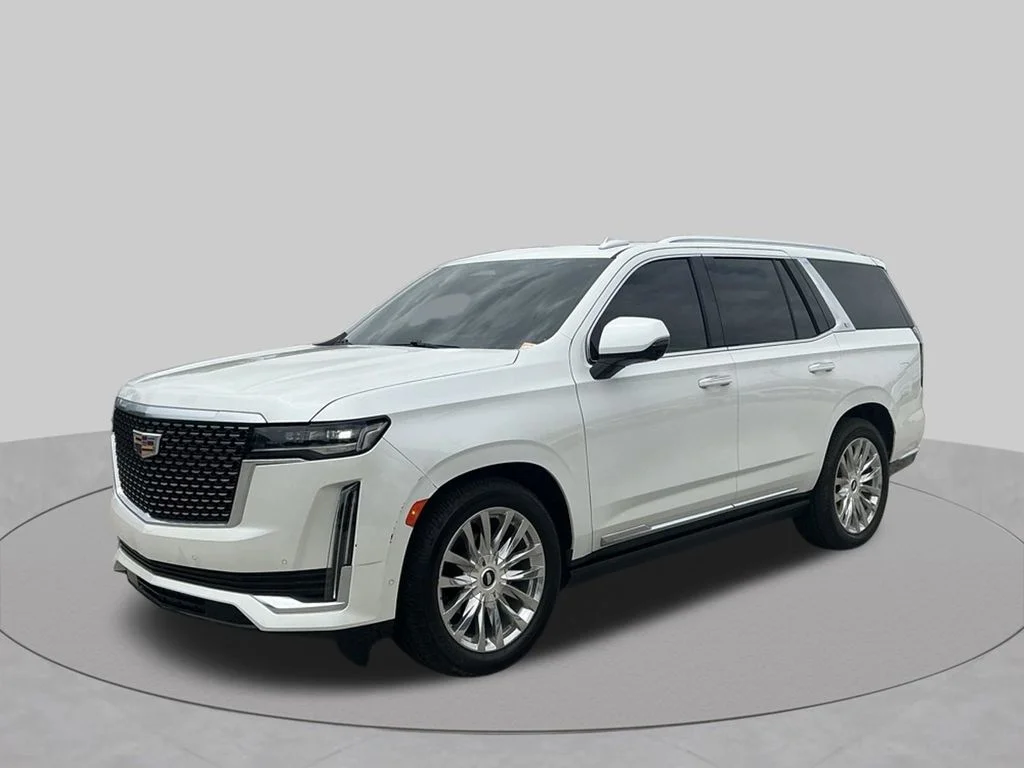 Used 2023 White Cadillac Premium Luxury image 1
