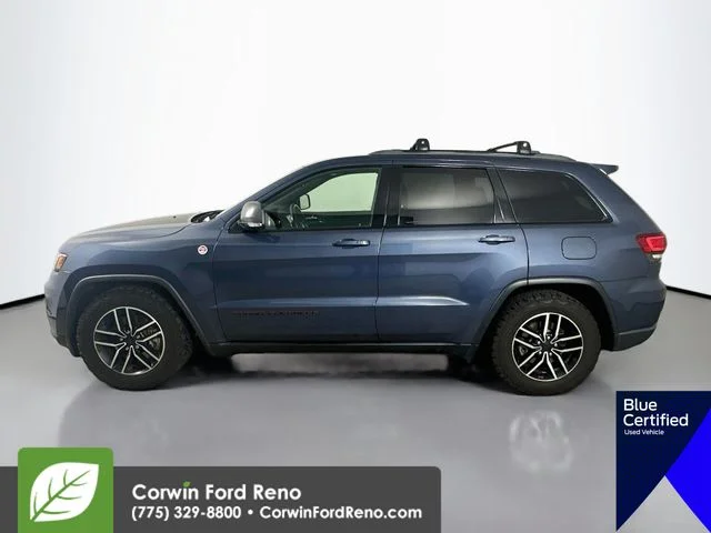 Used 2021 Pacific Blue Clearcoat Jeep Trailhawk image 4
