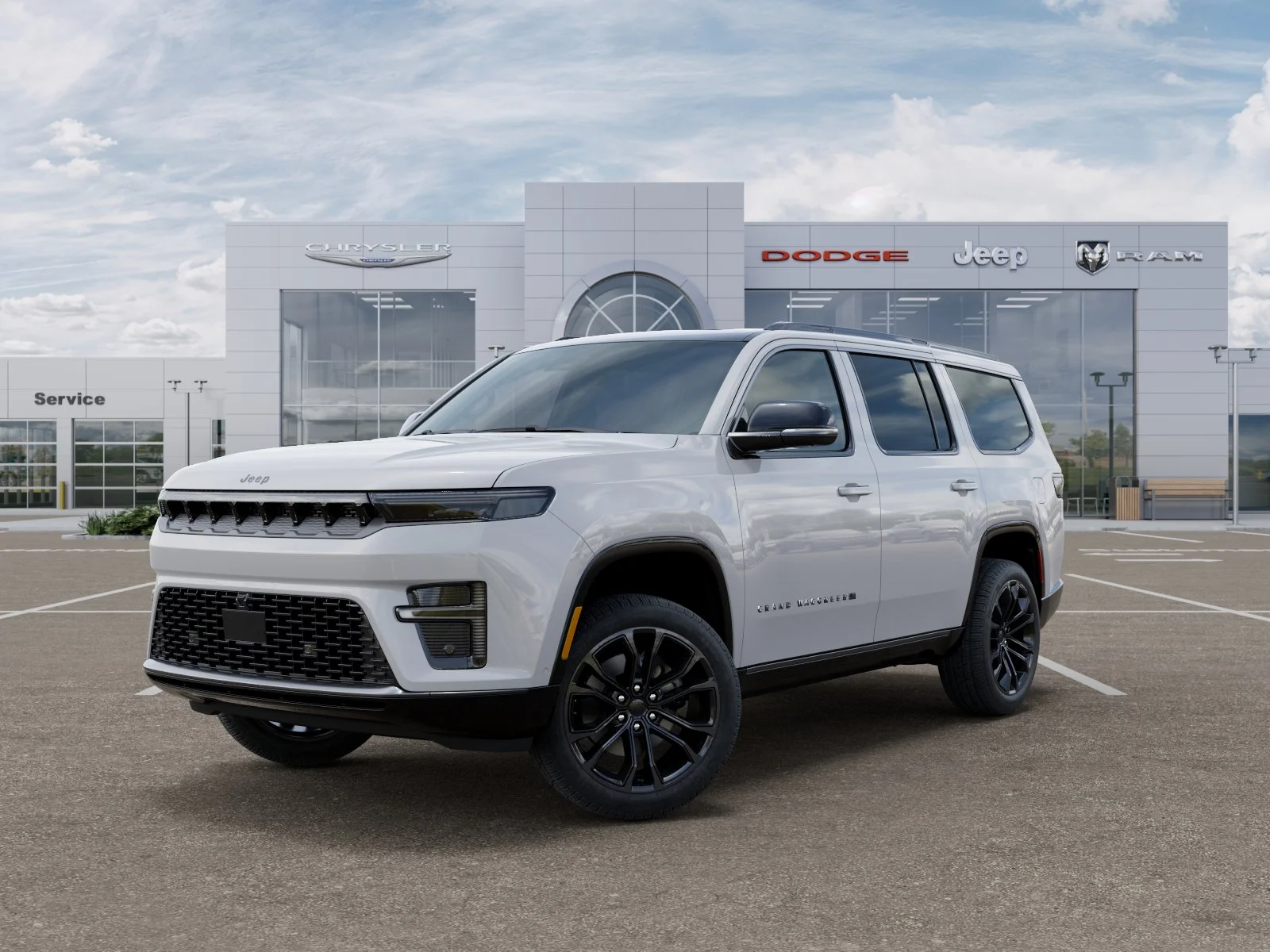 New 2026 Bright White Clear-Coat Exterior Paint Jeep Summit Obsidian image 30