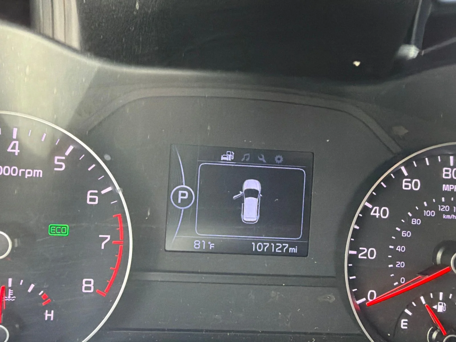 Used 2018 Black Cherry Kia LX image 6