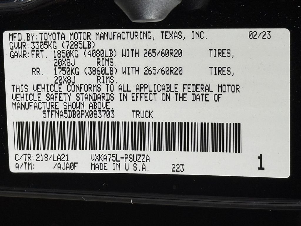 Used 2023 Black Toyota Platinum image 45