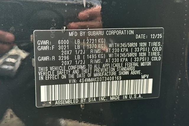 Used 2026 Black Subaru Touring image 26