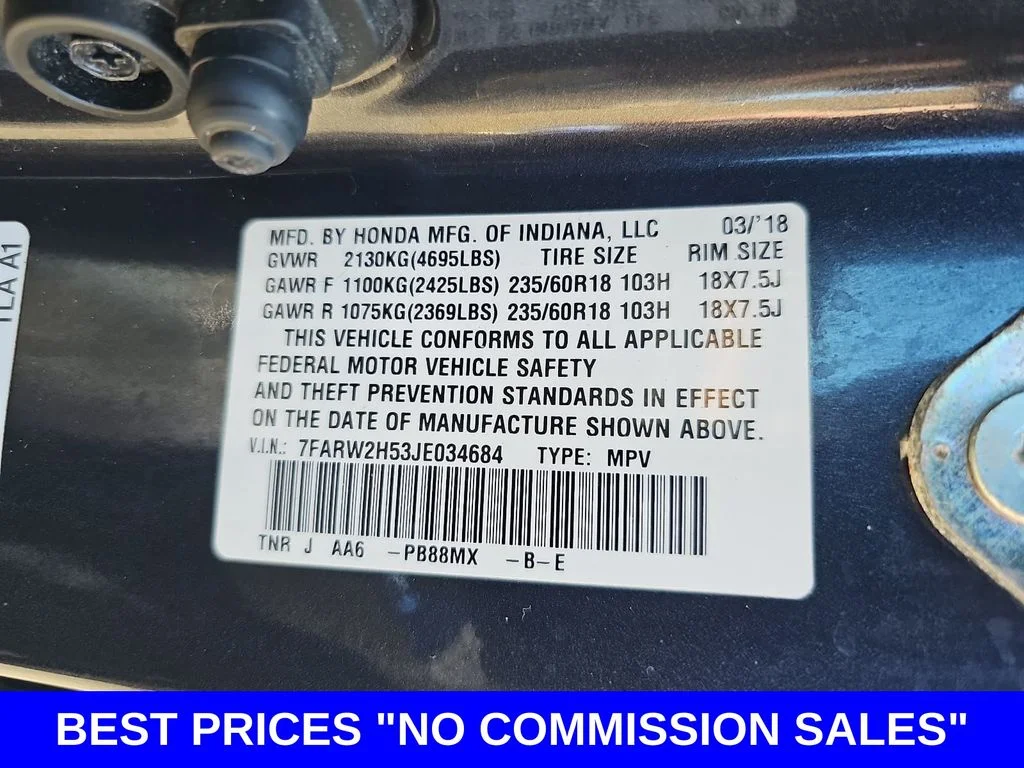Used 2018 Black Honda EX image 40