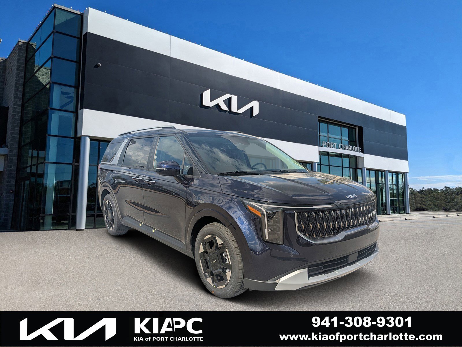 New 2026 Deep Chroma Blue Kia EX image 1