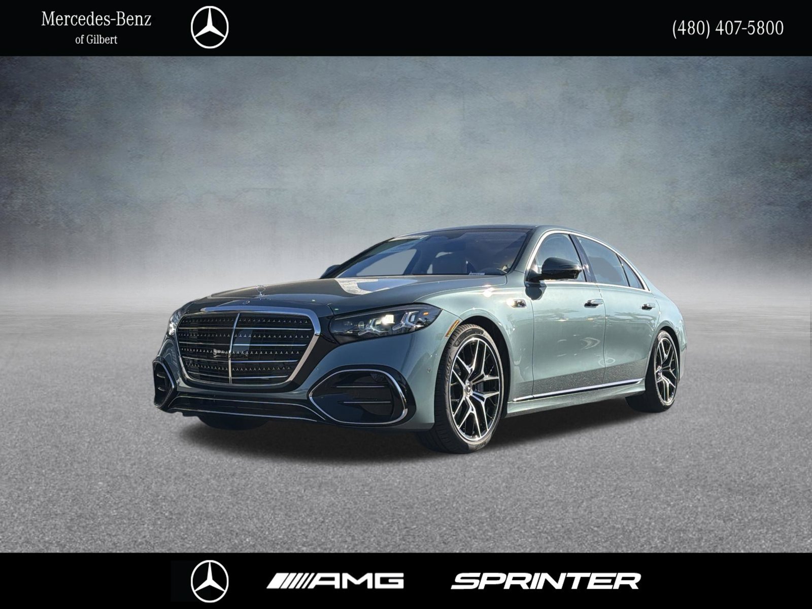 New 2027 Verde Silver Metallic Mercedes-Benz S 580 image 1