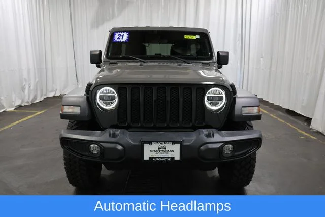 Used 2021 Gray Clearcoat Jeep Unlimited Willys image 9