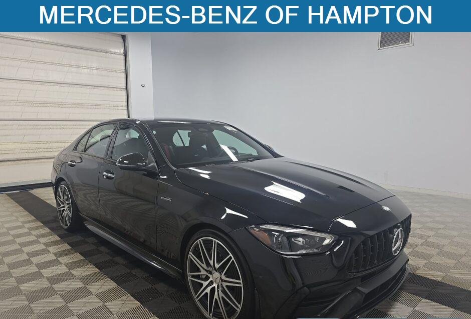 Used 2024 Obsidian Black Metallic Mercedes-Benz AMG® C 43 image 1