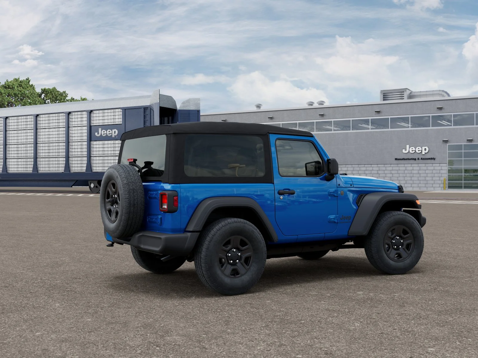 New 2026 Hydro Blue Pearl-Coat Exterior Paint Jeep Sport image 2