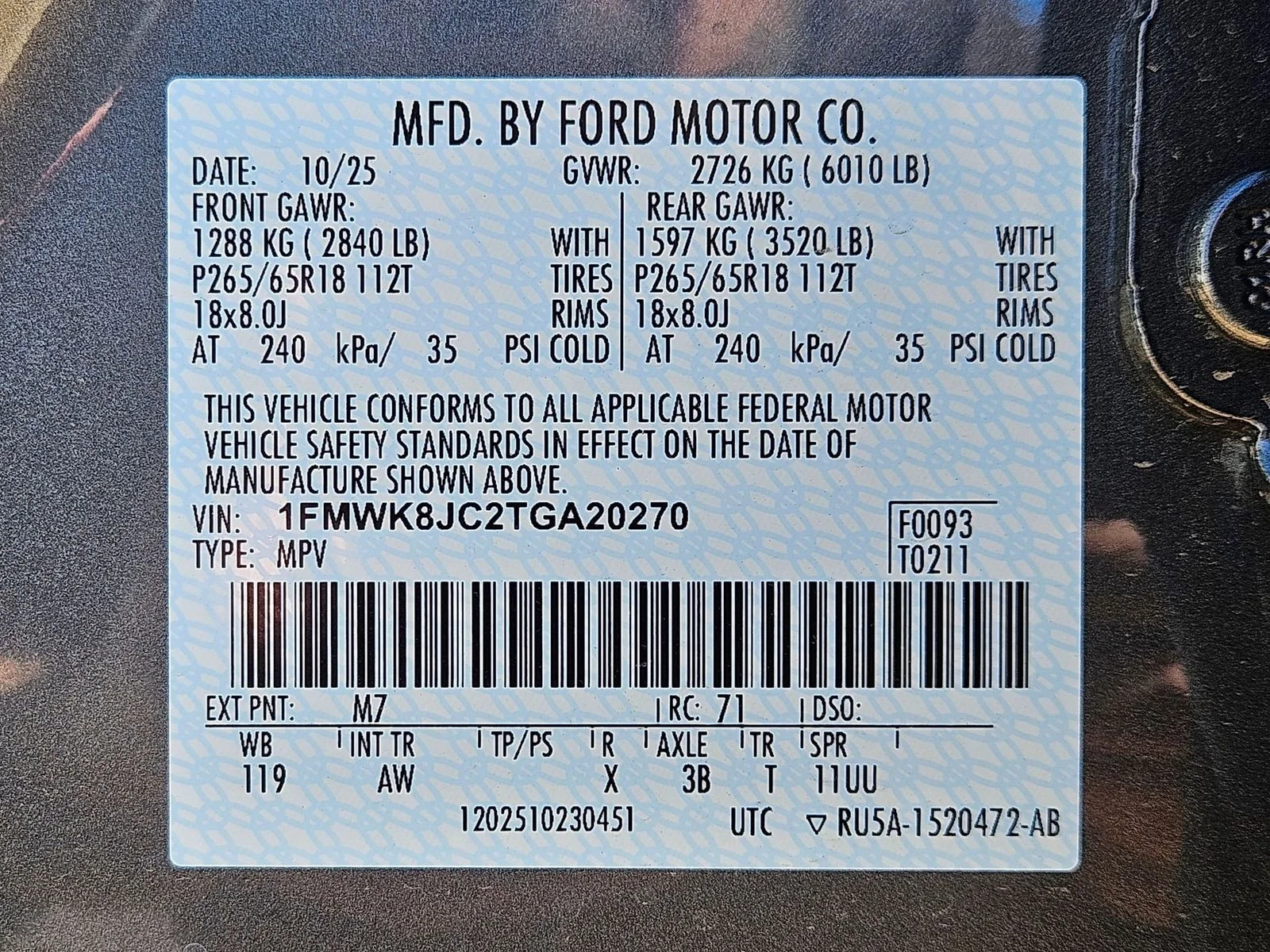 New 2026 Carbonized Gray Metallic Ford Tremor® image 25