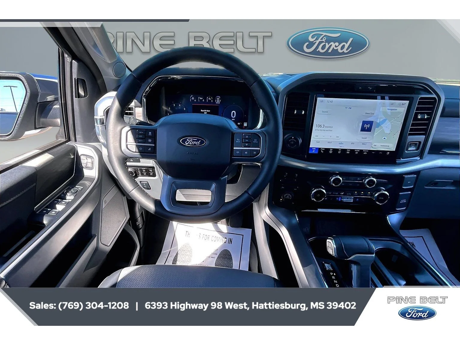 Used 2025 Space White Metallic Ford LARIAT image 5