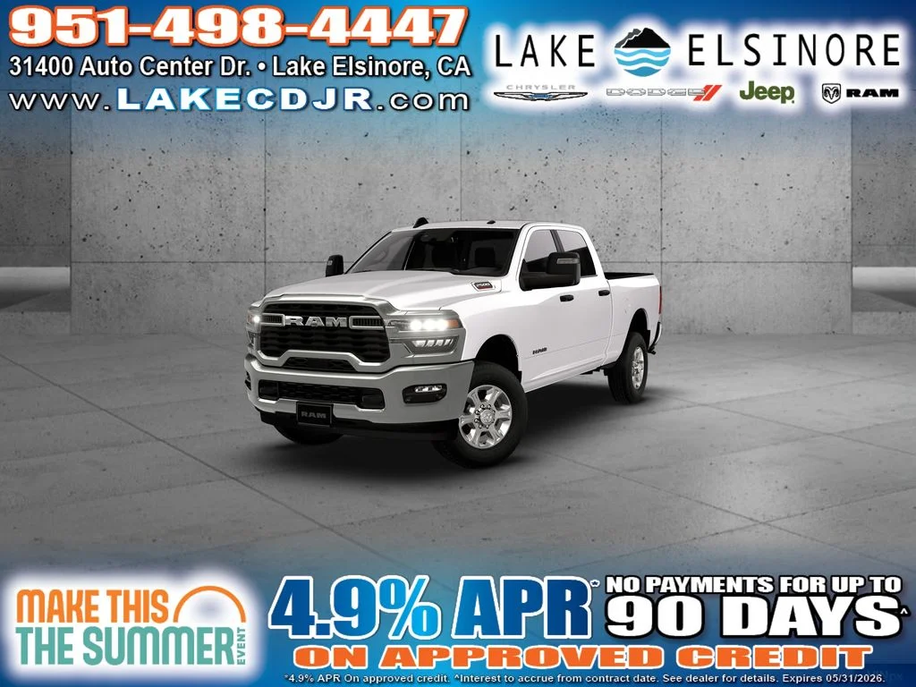New 2026 Bright White Clear-Coat Exterior Paint RAM Big Horn image 16