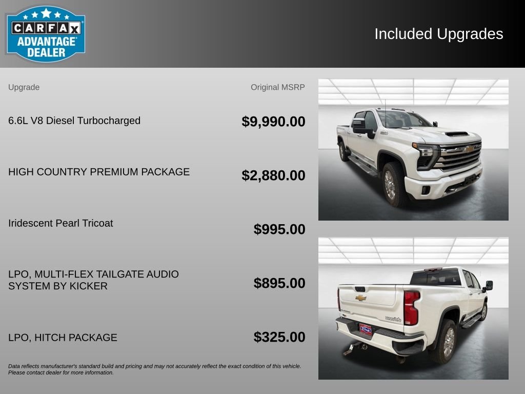 Used 2025 Iridescent Pearl Tricoat Chevrolet High Country image 3