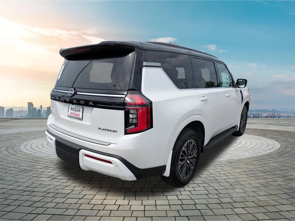 New 2026 Aspen White TriCoat / Super Black Two-tone Nissan Platinum image 4