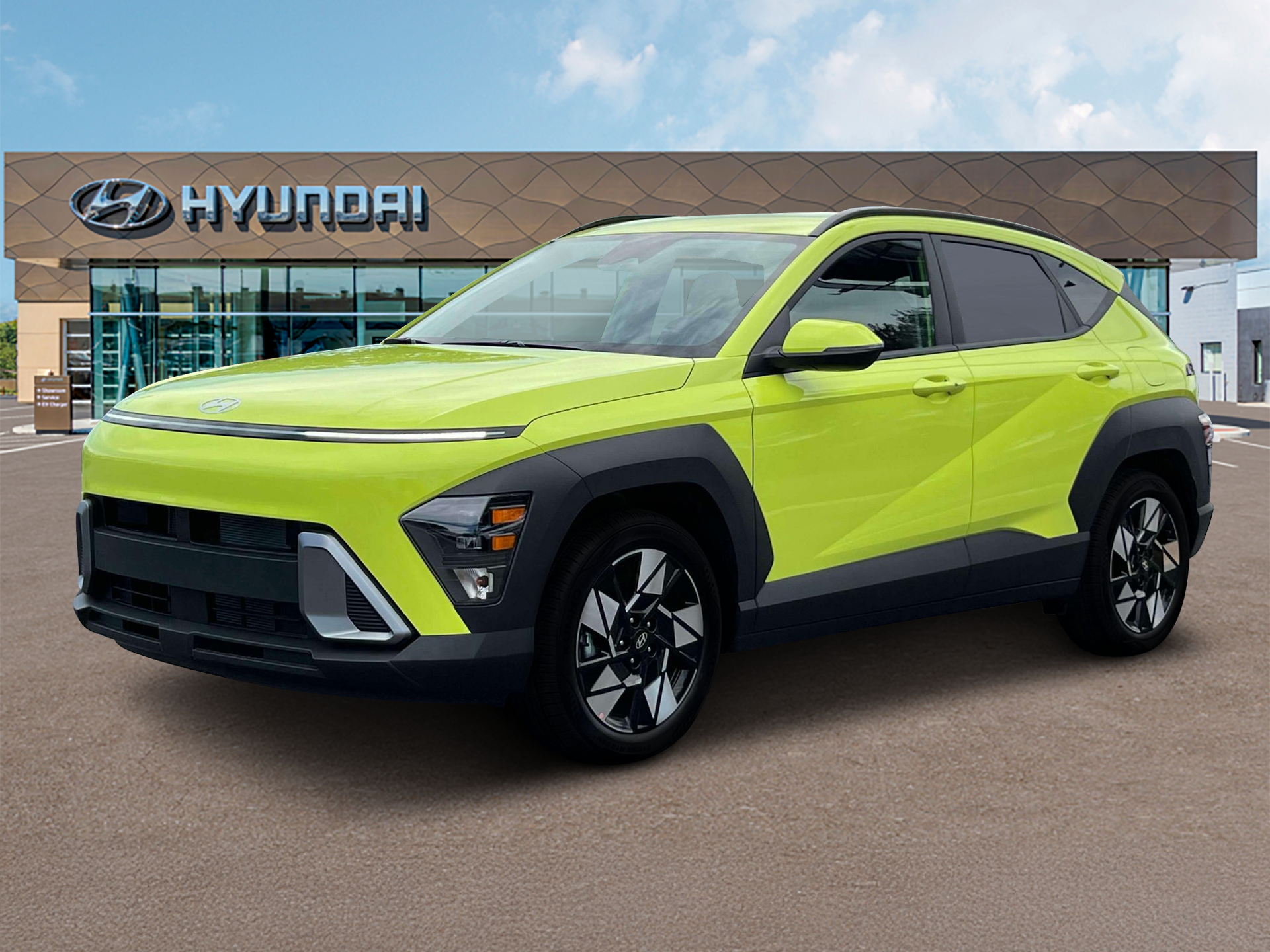 New 2024 Yellow Hyundai SEL FWD image 2
