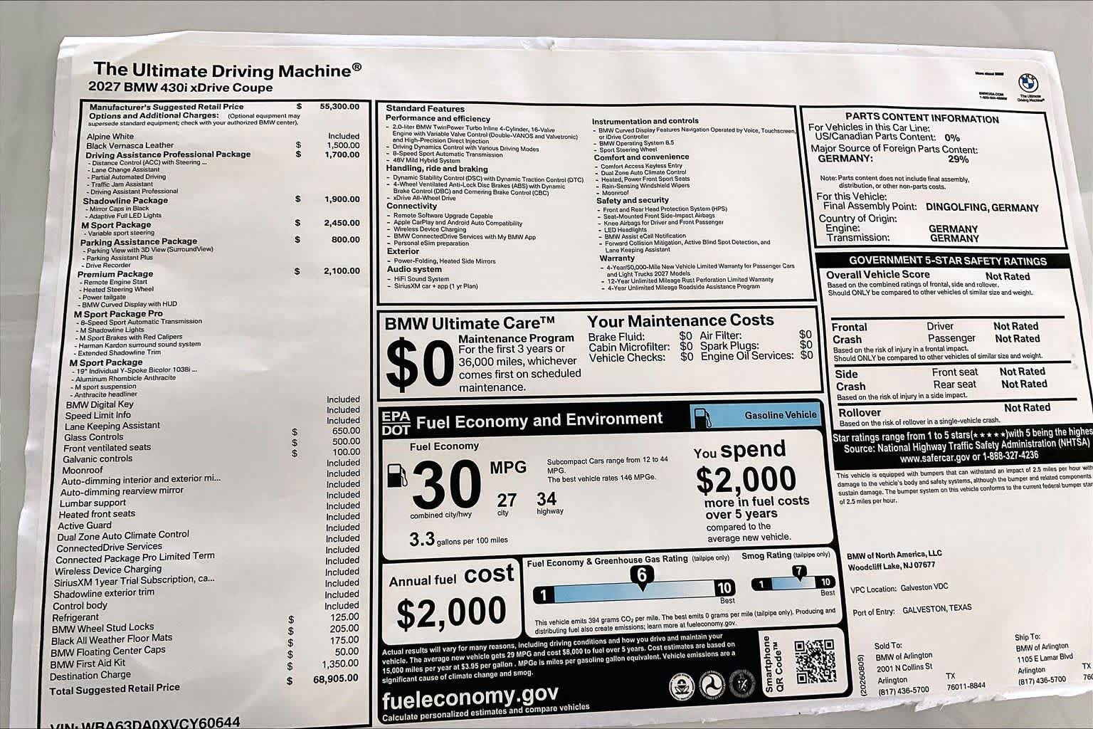 New 2027 Alpine White BMW 430i xDrive image 19