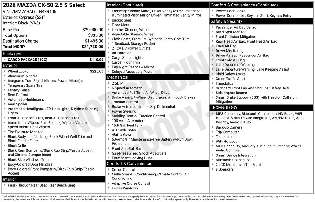 New 2026 Cypress Mazda 2.5 S Select image 2