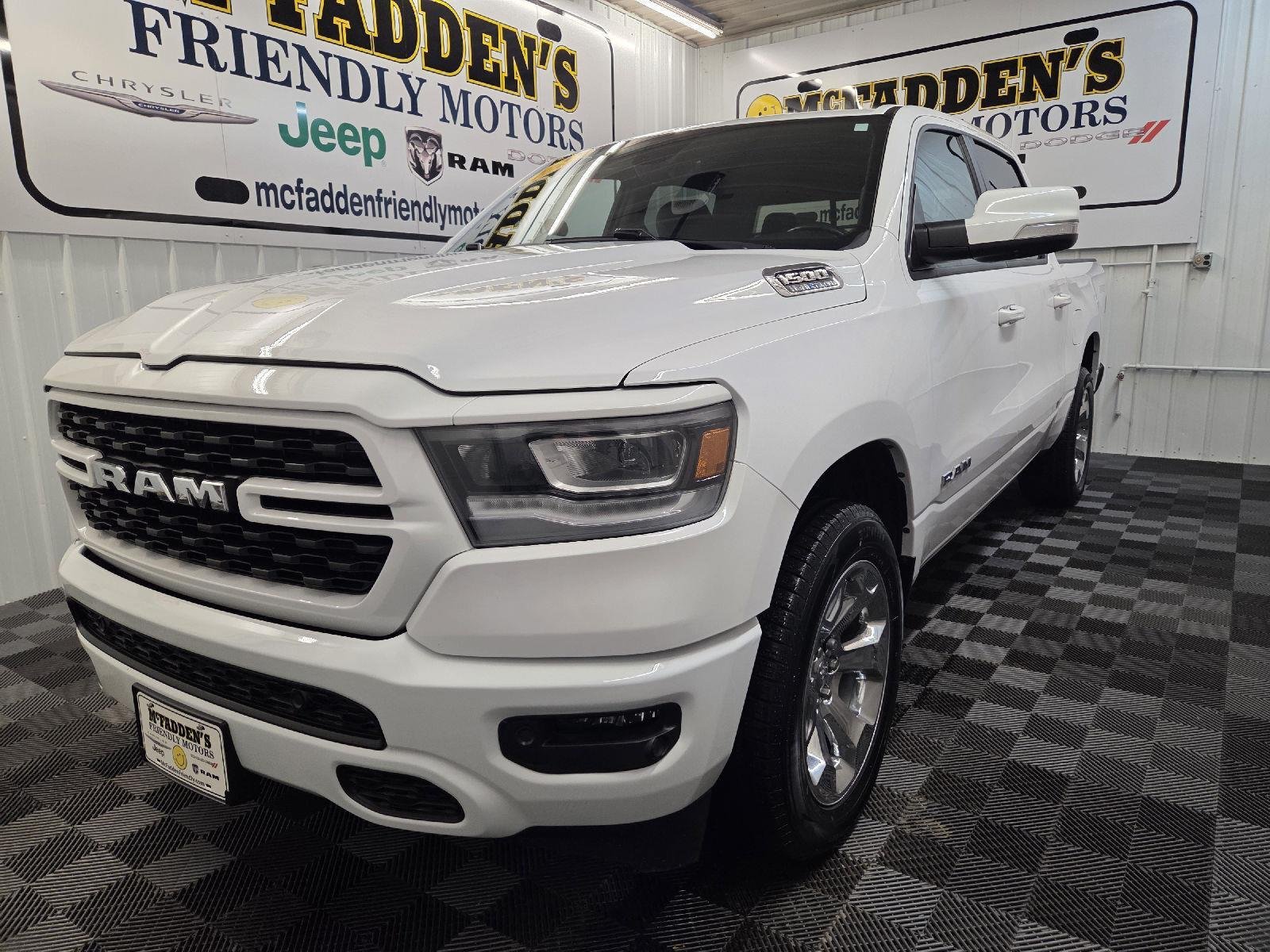 Used 2022 Bright White Clearcoat Ram Big Horn image 6