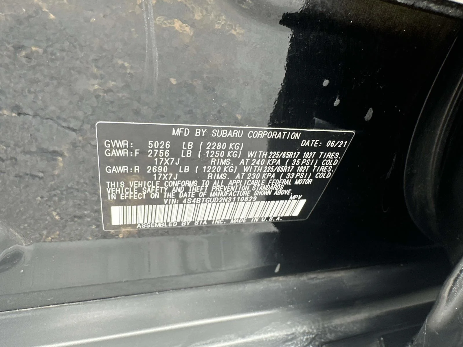 Used 2022 Crystal Black Silica Subaru Wilderness image 18