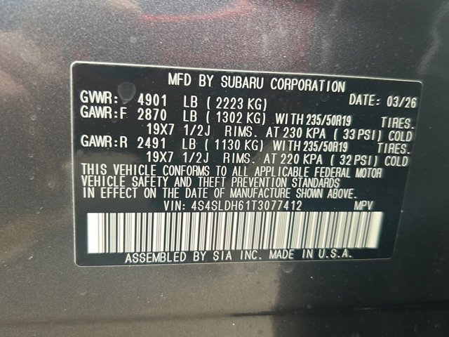 New 2026 MAGNETITE GRAY METALLIC Subaru Sport Onyx Edition image 17