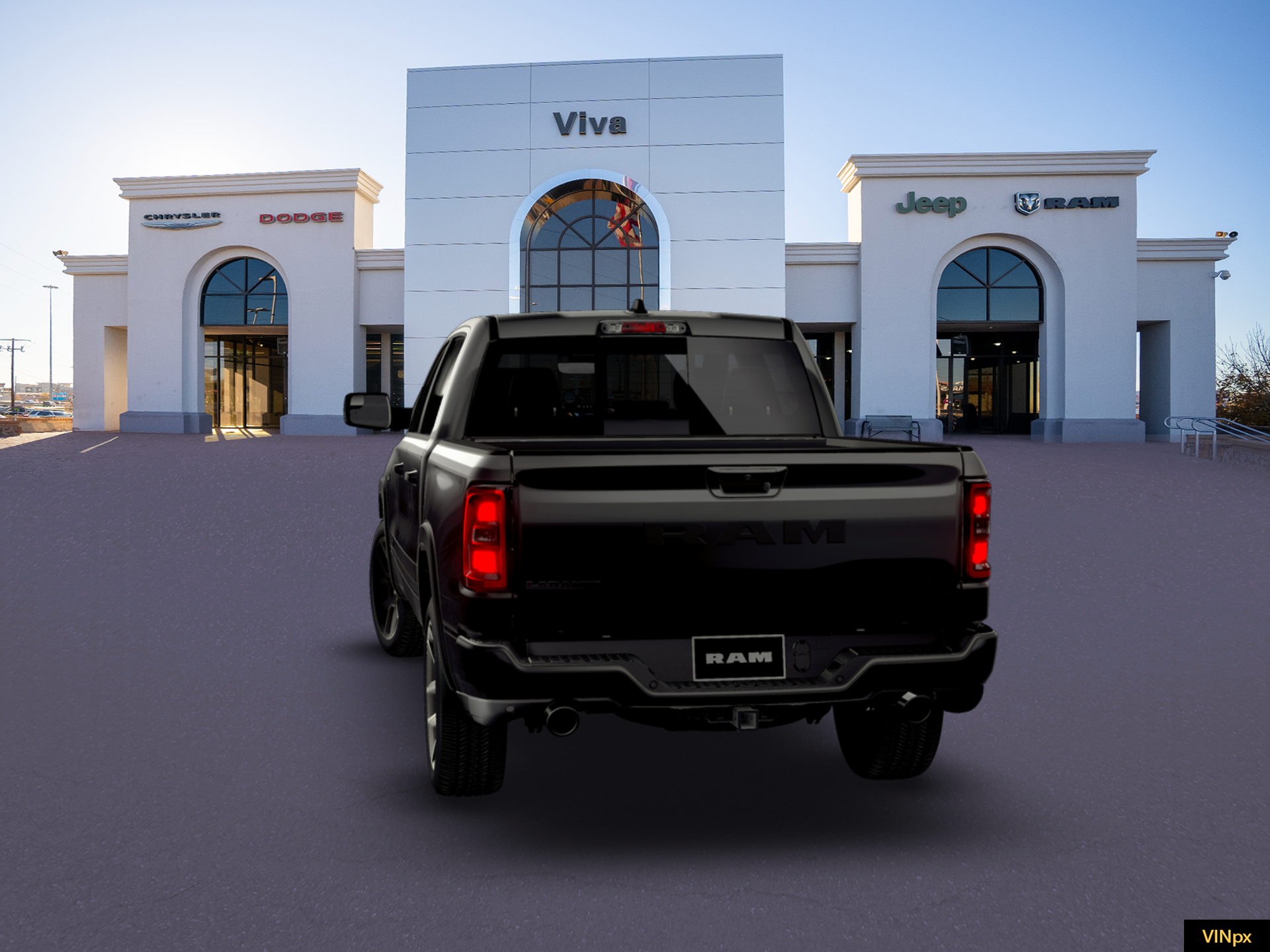 New 2026 Diamond Black Crystal Pearl-Coat Exterior Paint RAM Laramie image 13
