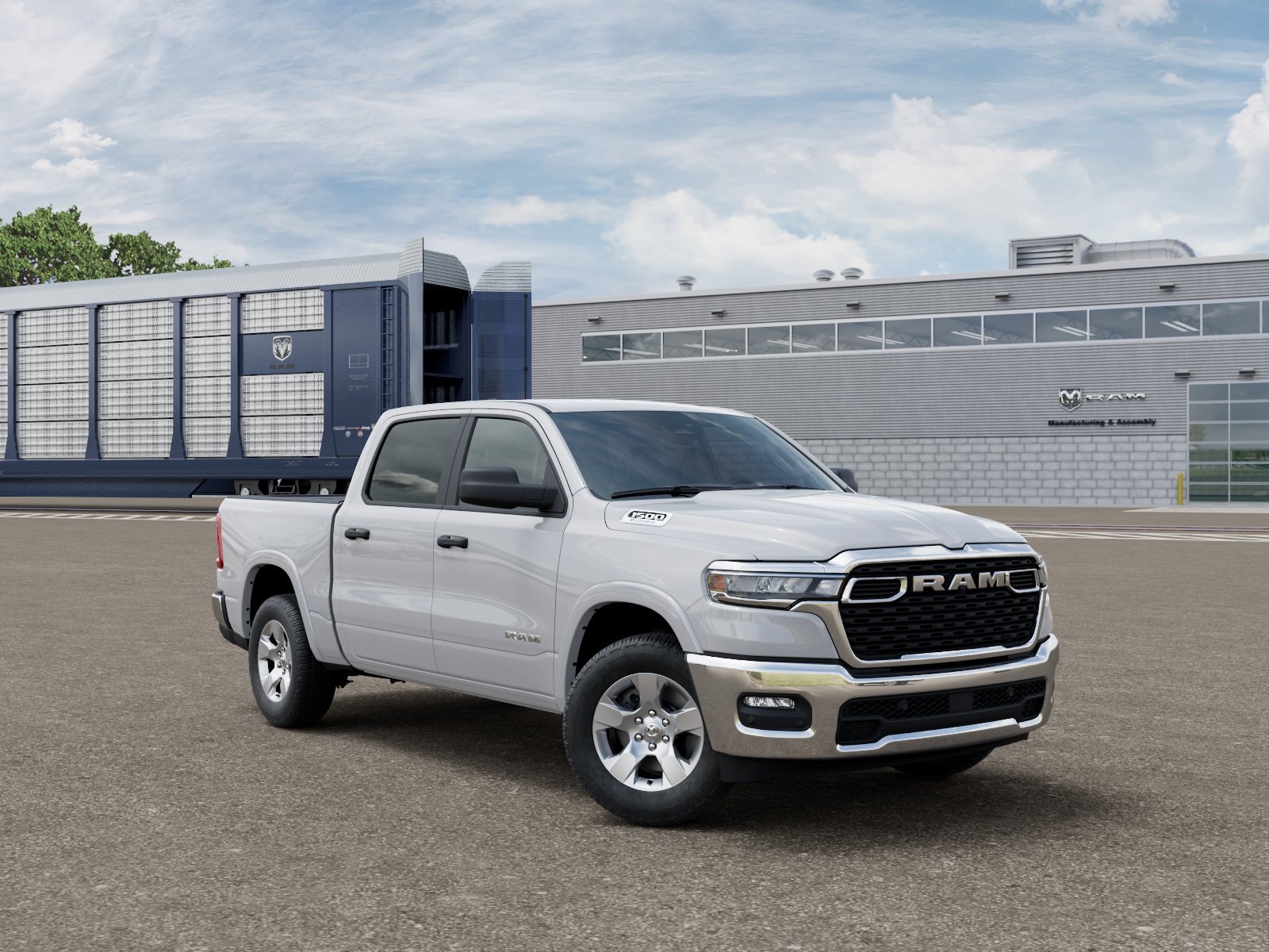 New 2026 Bright White Clear-Coat Exterior Paint RAM Big Horn/Lone Star image 5