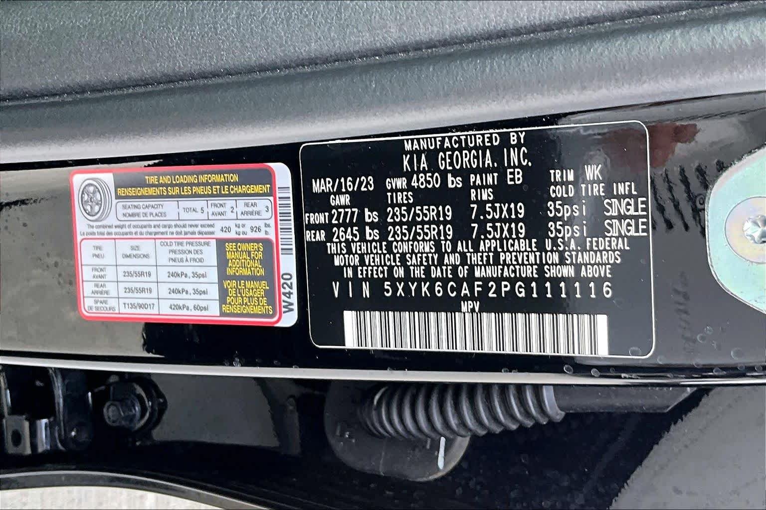 Used 2023 Ebony Black Kia X-Line image 36