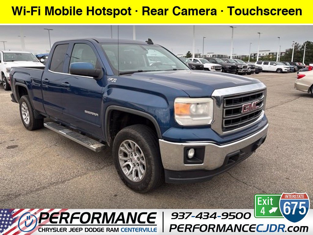 Used 2015 Stone Blue Metallic GMC SLE image 1