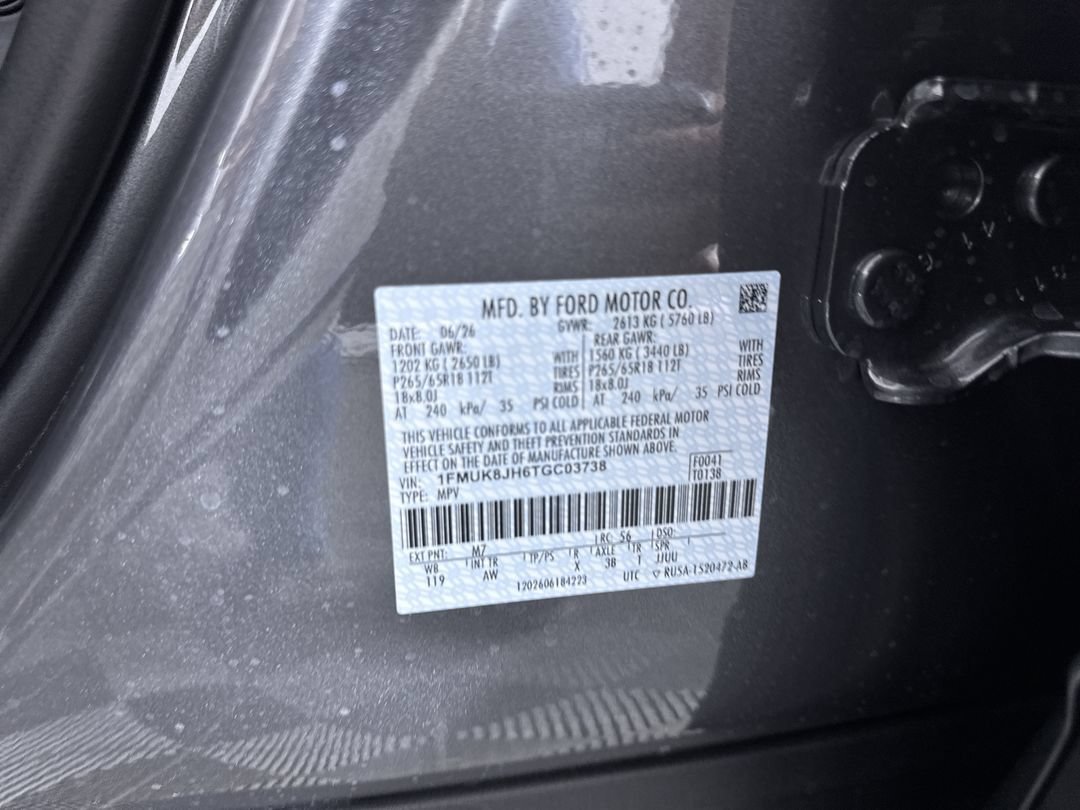 New 2026 Carbonized Gray Metallic Ford Tremor image 12